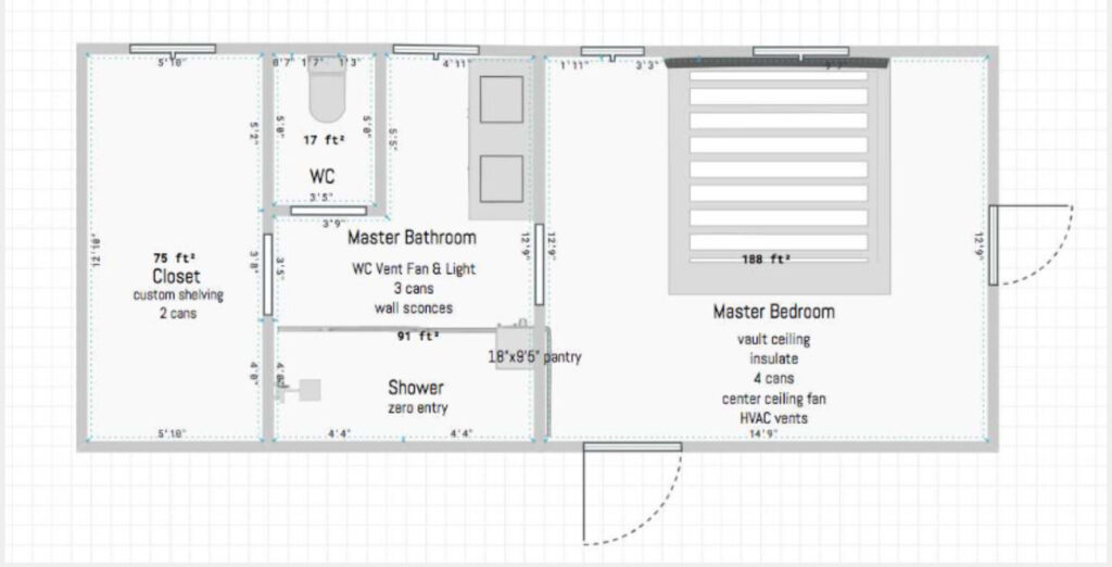 Beach house master suite remodel