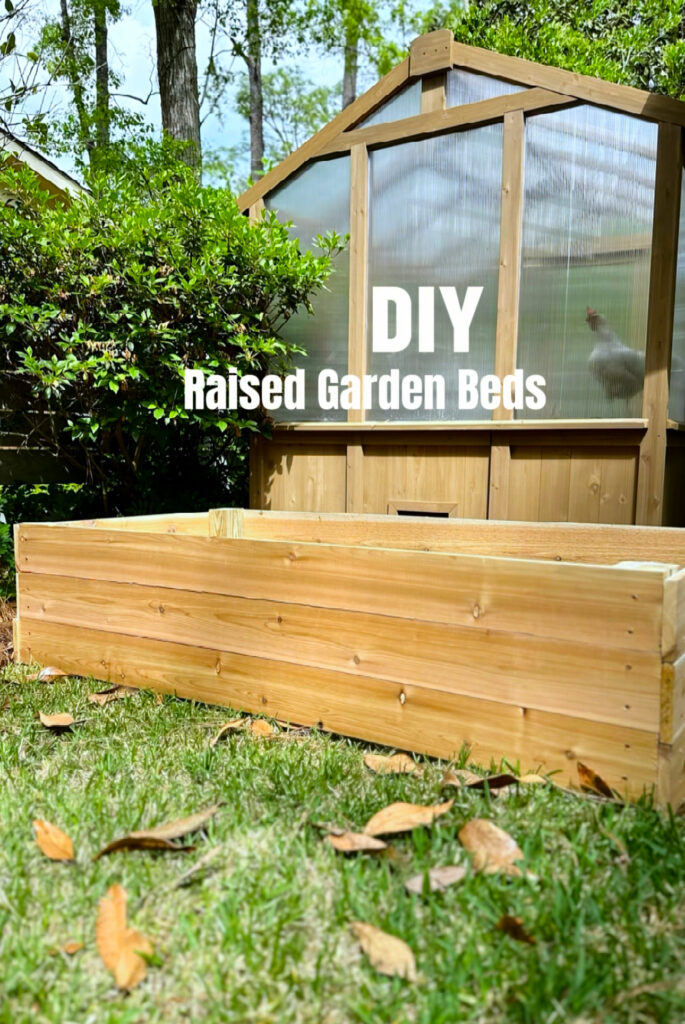 DIY raised cedar garden beds