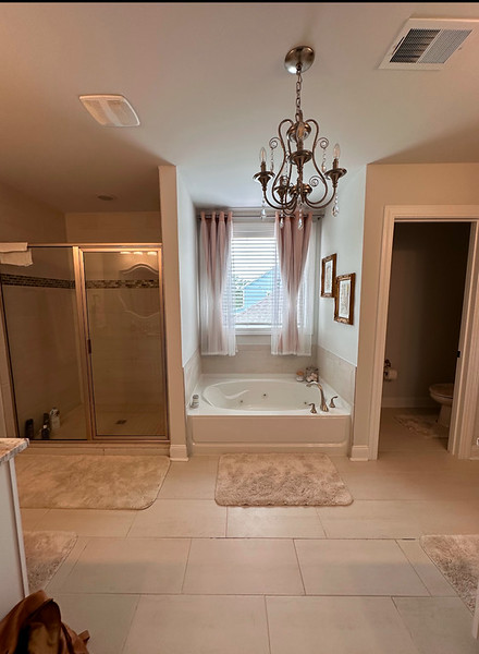 Classic primary bathroom remodel