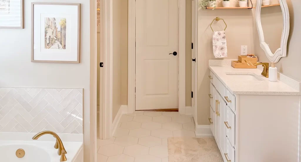 Classic primary bathroom remodel