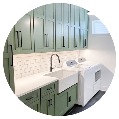 Female-owned home renovation in Summerville, SC by This Whole House – laundry room design and remodel